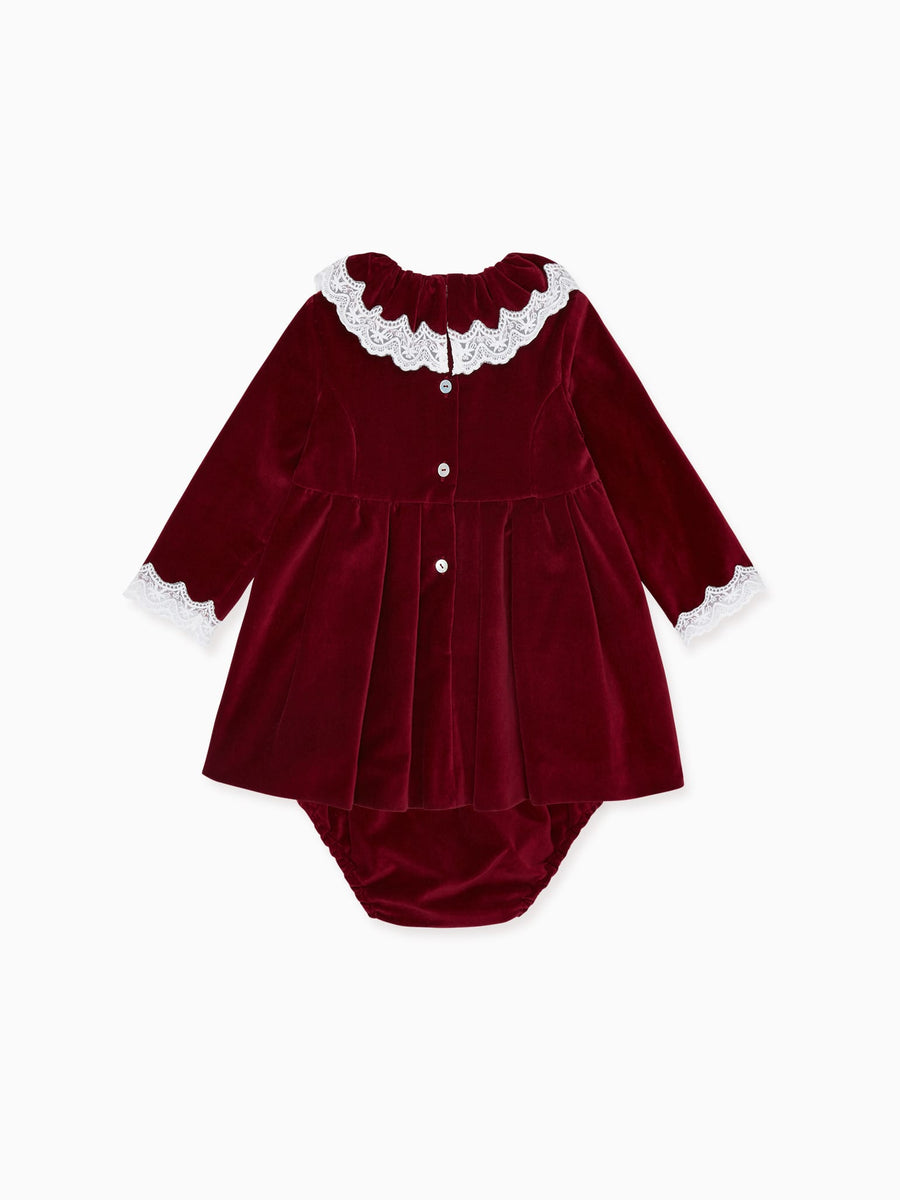baby burgundy daroca set