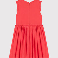 sleeveless linen dress