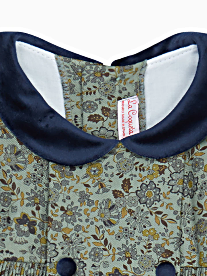 girls green arcadia smock dress