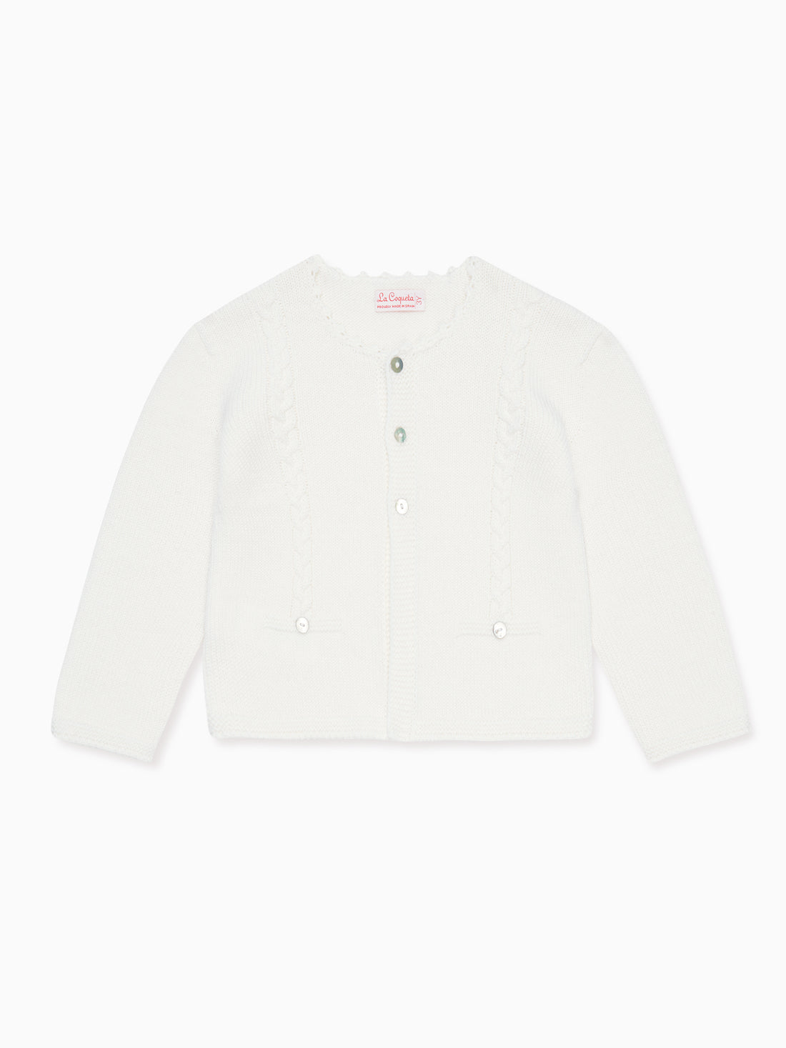 baby ivory feria cardigan