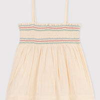sleeveless smocked top