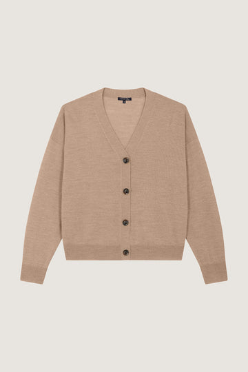 beige women's idem cardigan