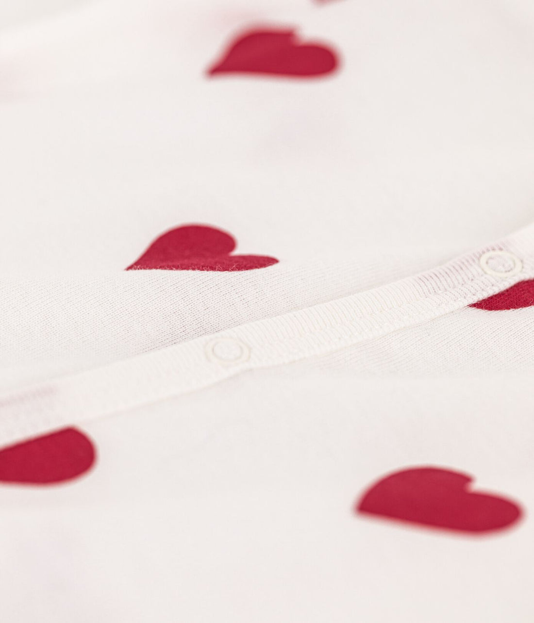 ss heart print romper