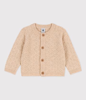 baby cream cardigan