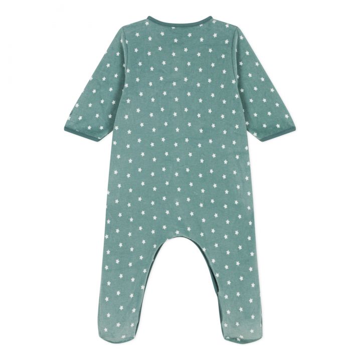 front snap star footie