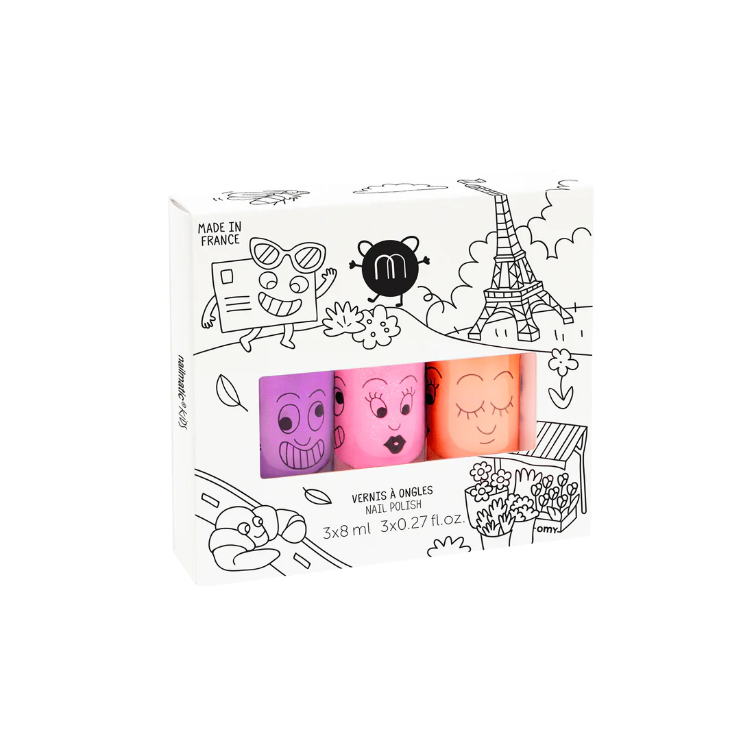 paris nail polish set of 3