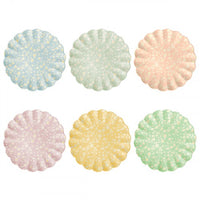 floral large bamboo plates