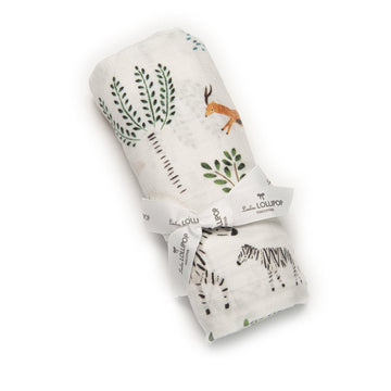 muslin swaddle safari jungle