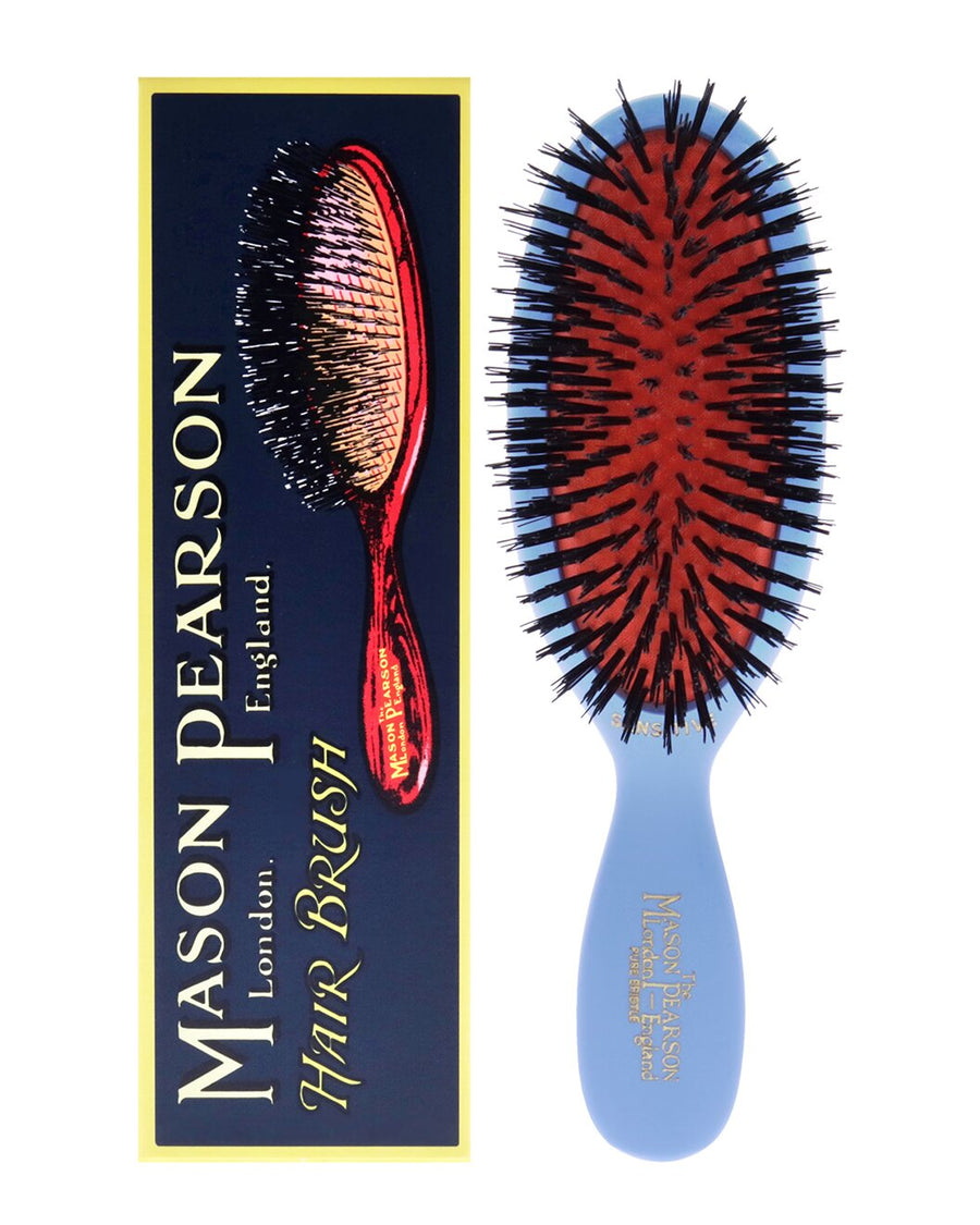 sensitive bristle hair brush blue child