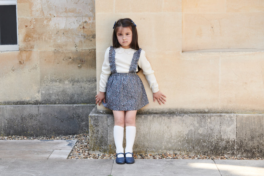 girls green floral agata skirt