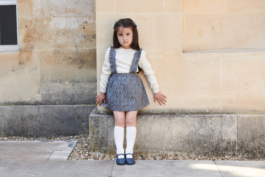 girls green floral agata skirt