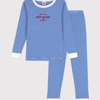 ls stripe top & pant set