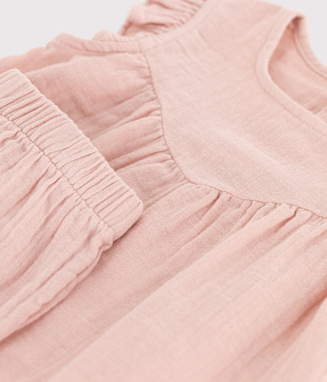 gauze sleeveless top & short set