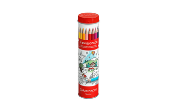 swisscolor tube 18 watercolor pencils + poster