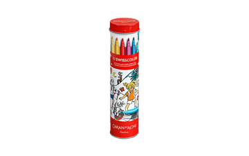 swisscolor tube 10 fibre markers + poster
