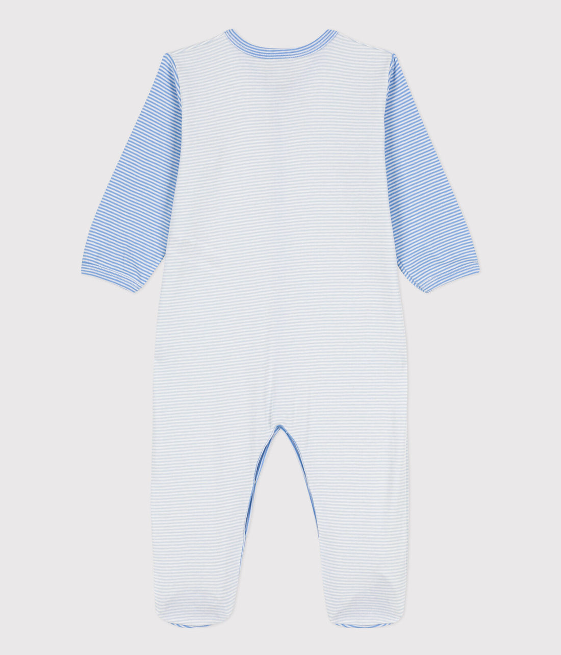 front snap stripe logo footie