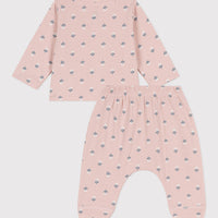 floral cardigan & pant set