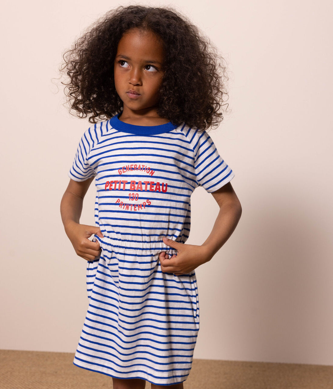 ss striped logo dress