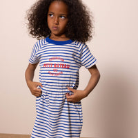 ss striped logo dress