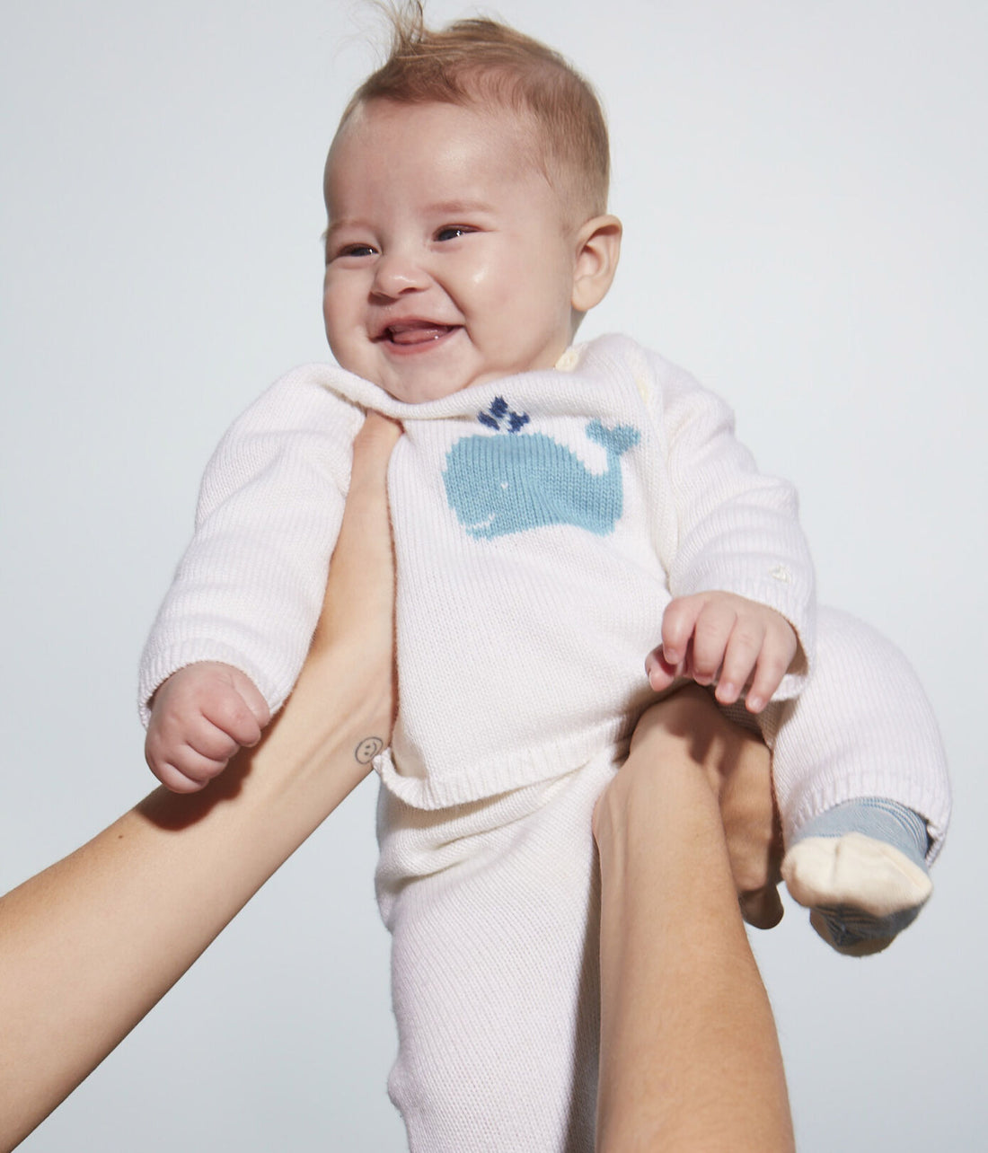 whale knit sweater & pant set