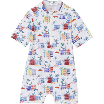 paros short-sleeved swimsuit