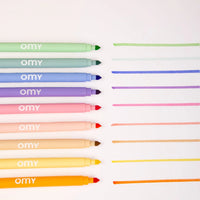 set of 9 pastel markers