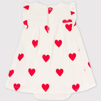 ss heart bodysuit dress
