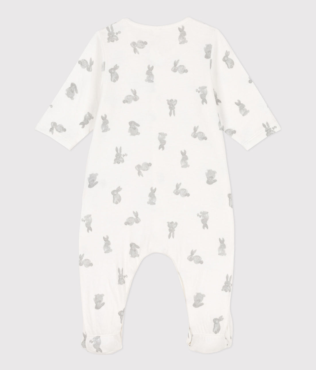 front snap bunny footie