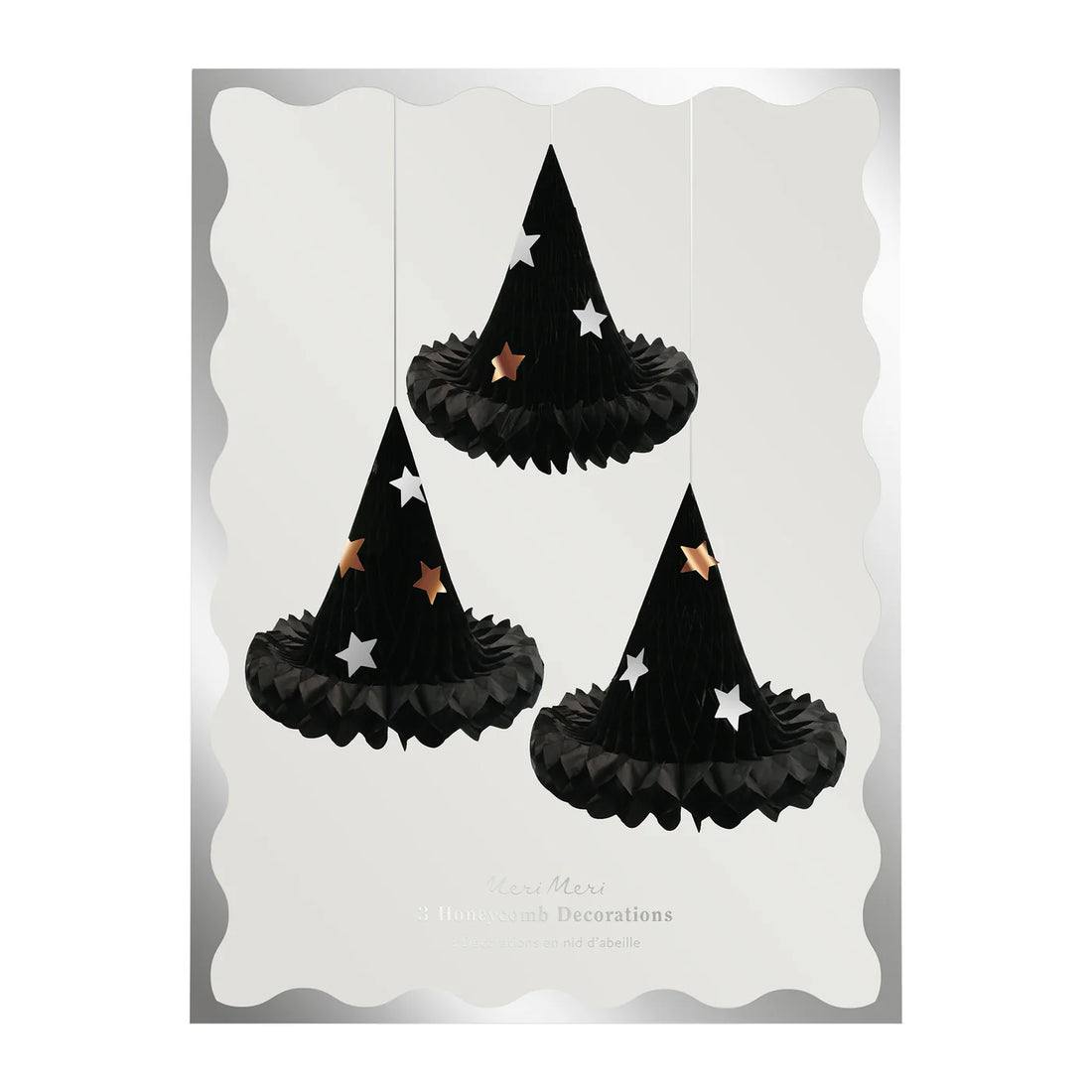 honeycomb witch hat decorations