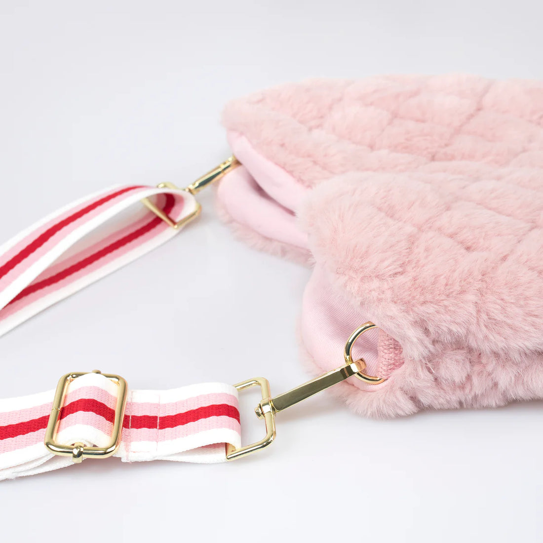 plush heart bag