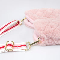 plush heart bag