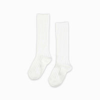 ribbed knee high socks C