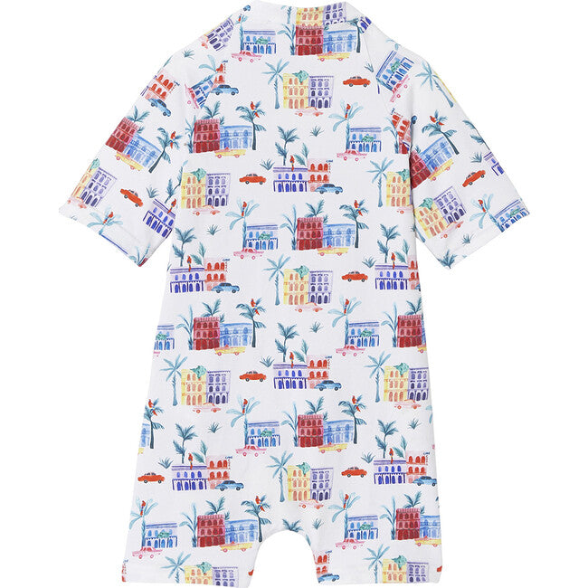 paros short-sleeved swimsuit