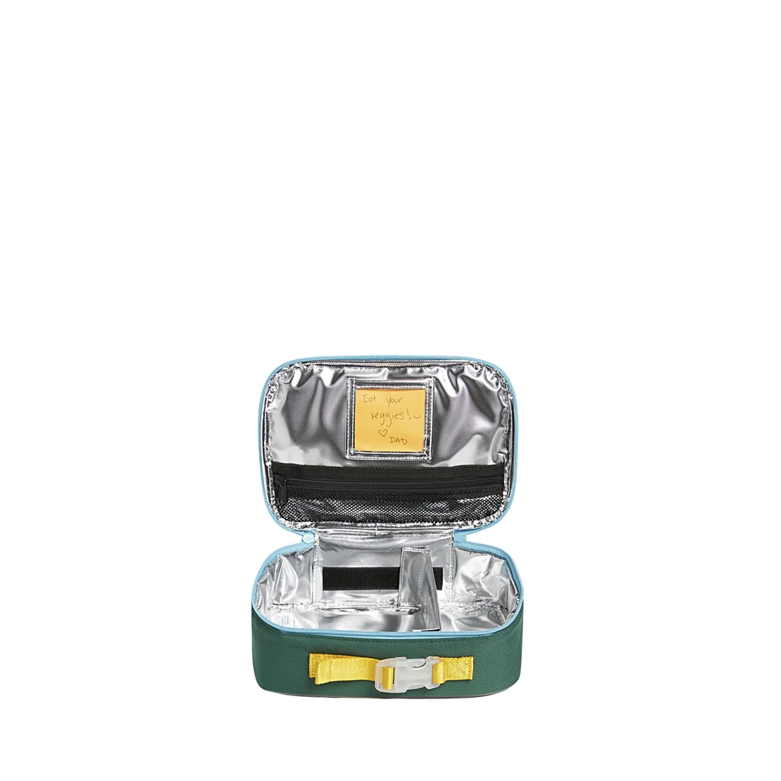 kids green/navy rodgers lunch box