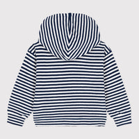 striped terry hoodie