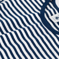 sleeveless ruffle stripe tee