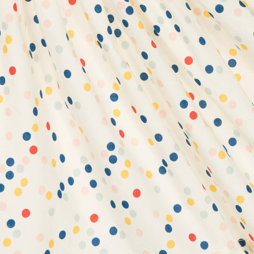 sleeveless dots ruffle dress