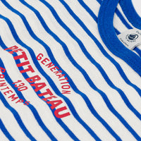 ss striped tee w/logo