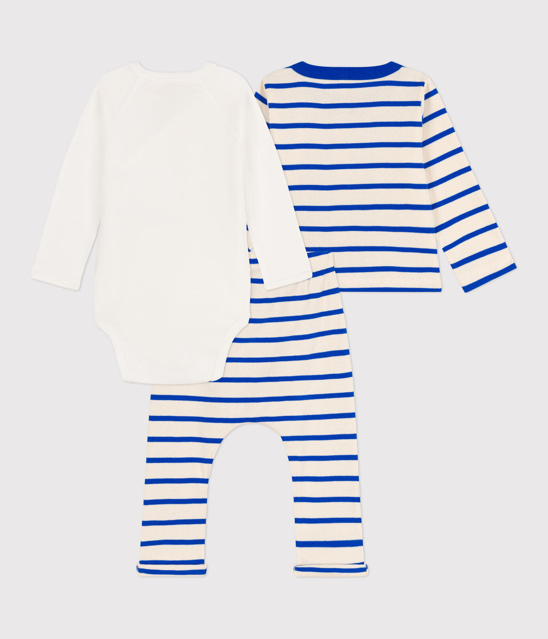 ls bodysuit/cardigan/pant set