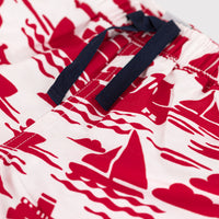 bb boat print swim short