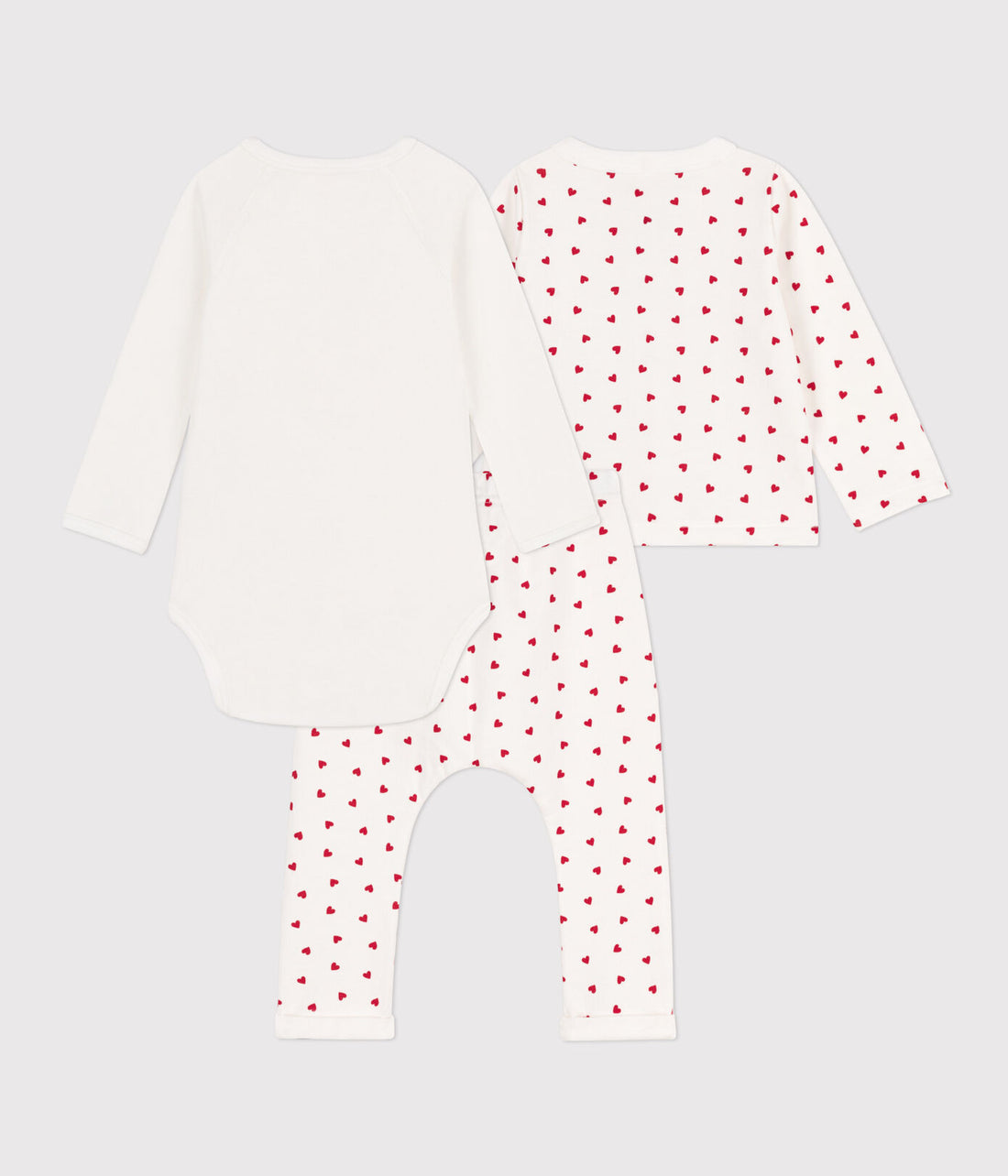 ls bodysuit/cardigan/pant set