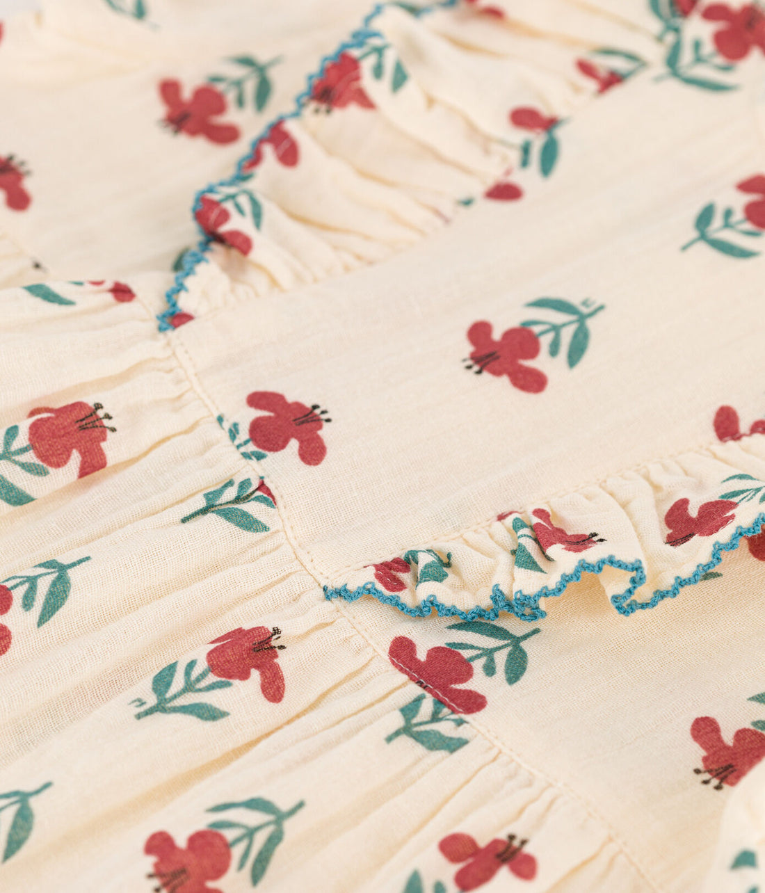 ss ruffle floral dress