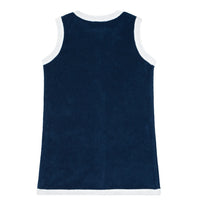 terry button dress