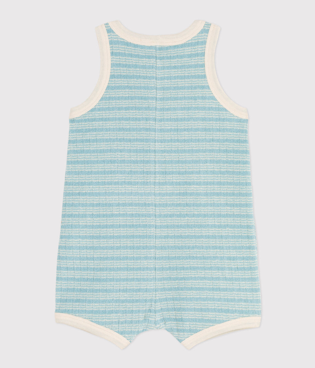 bb striped terry romper