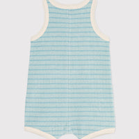 bb striped terry romper