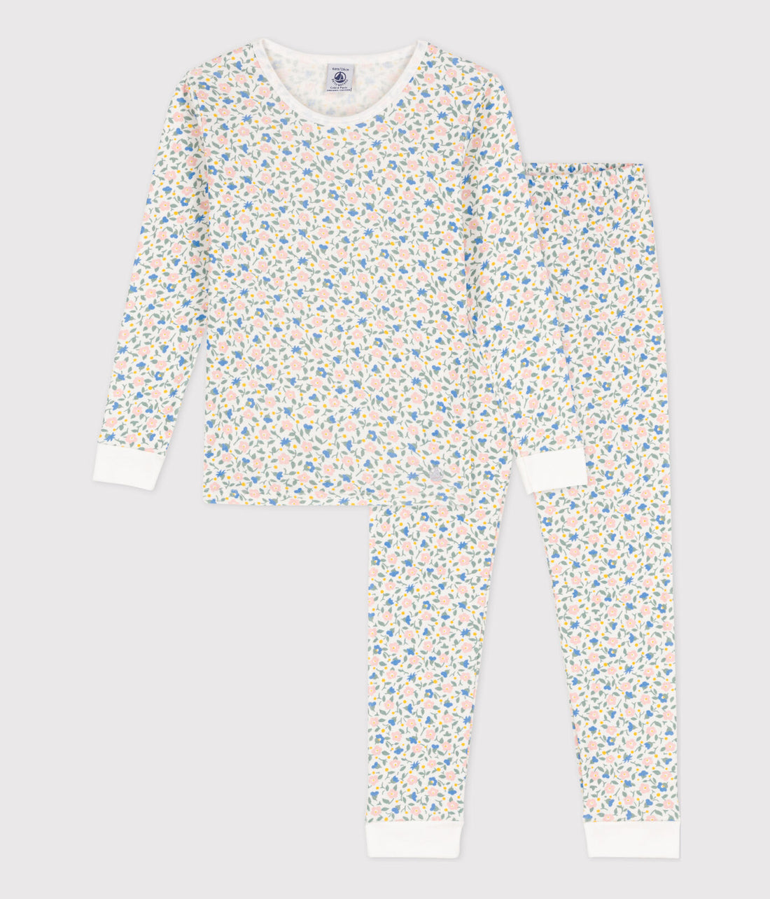 ls floral top & pant set