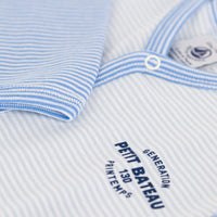front snap stripe logo footie