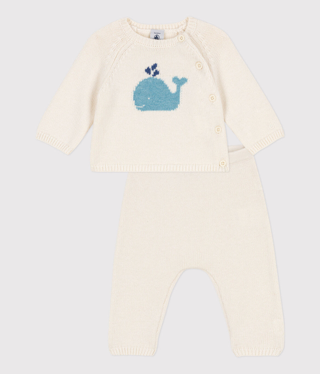 whale knit sweater & pant set