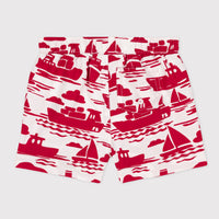 bb boat print swim short