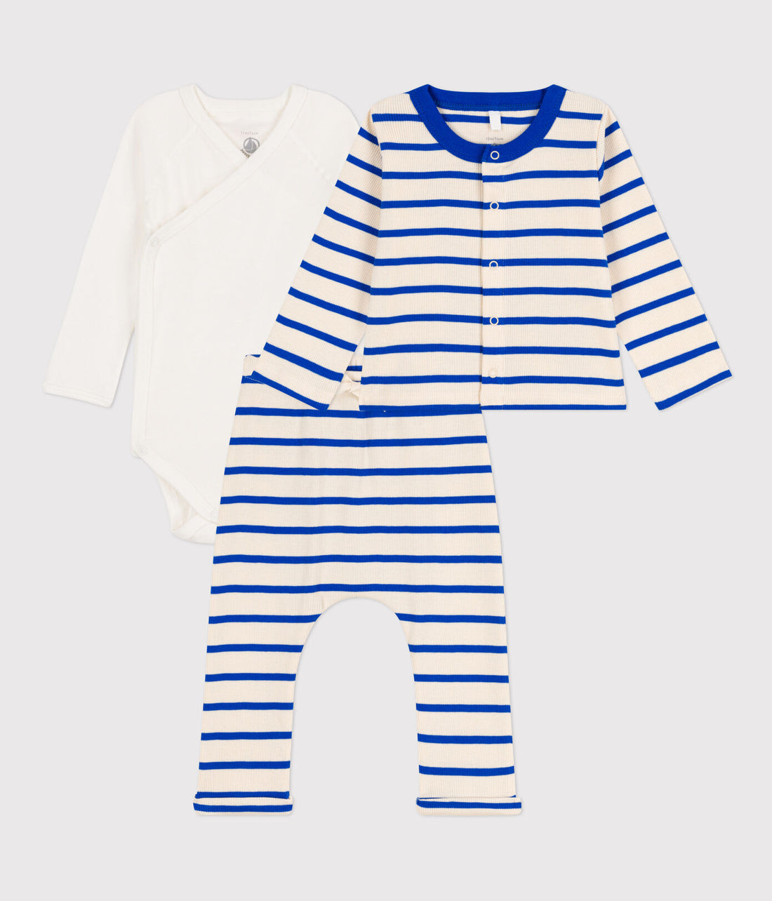 ls bodysuit/cardigan/pant set
